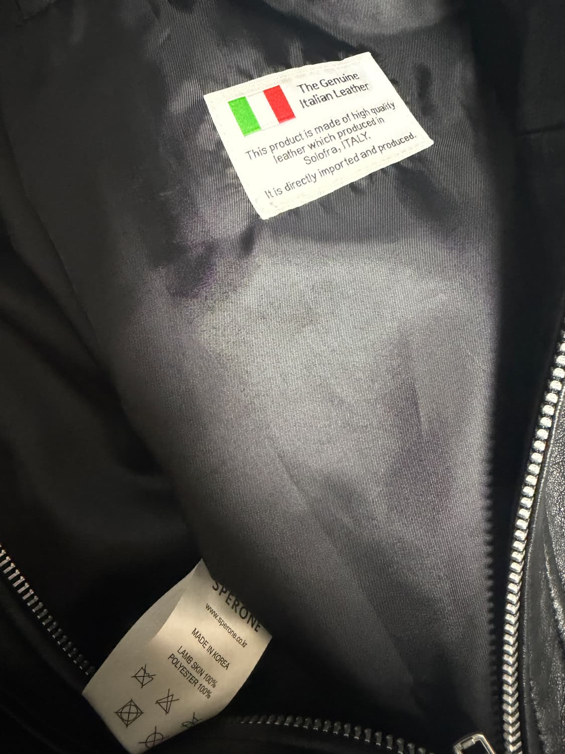 스페로네 램스킨 싱글 자켓 XL 상품이미지4