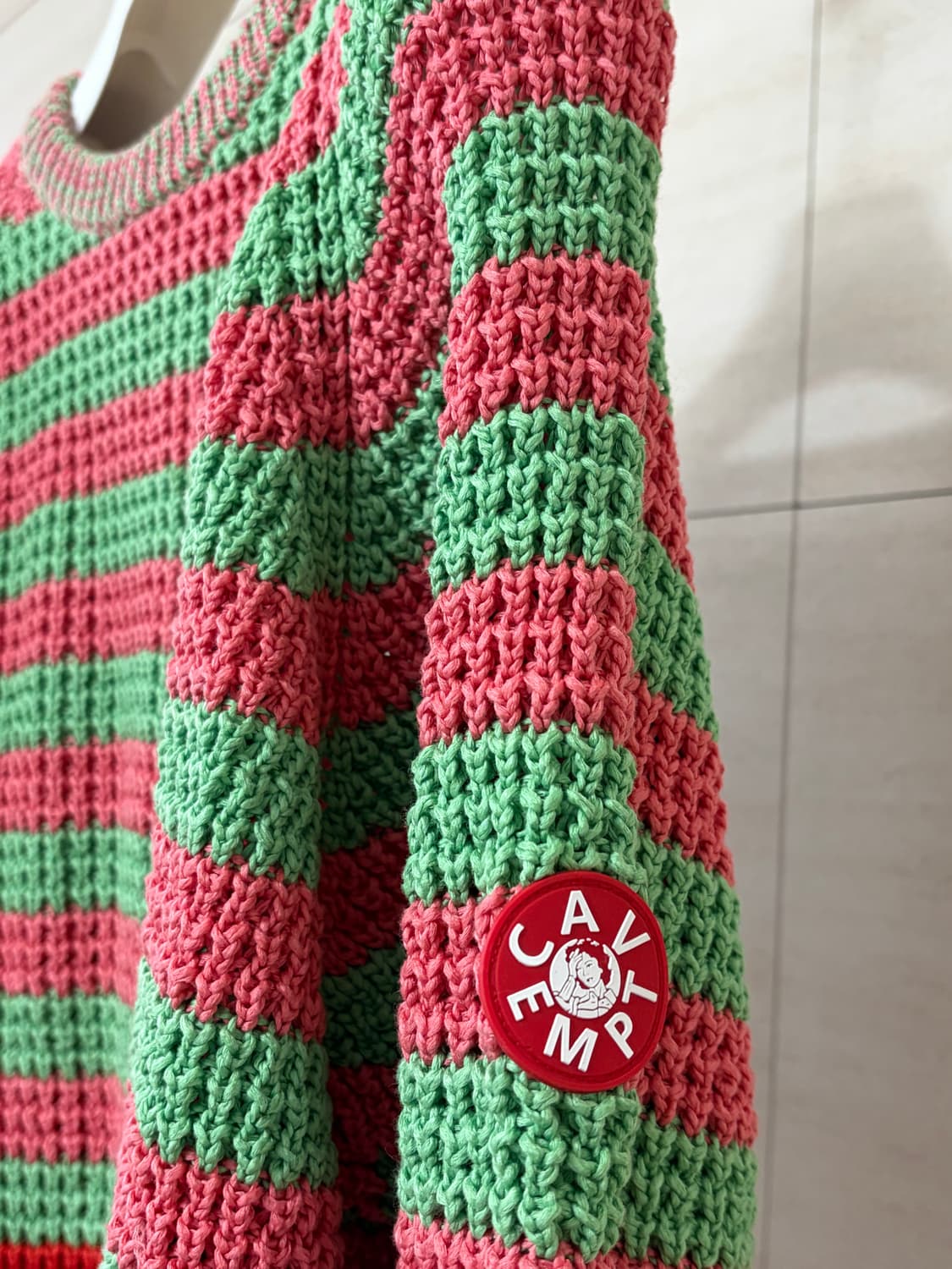 20SS 카브엠트 C.E STRIPE LOOSE WAFFLE KNIT 상품이미지3