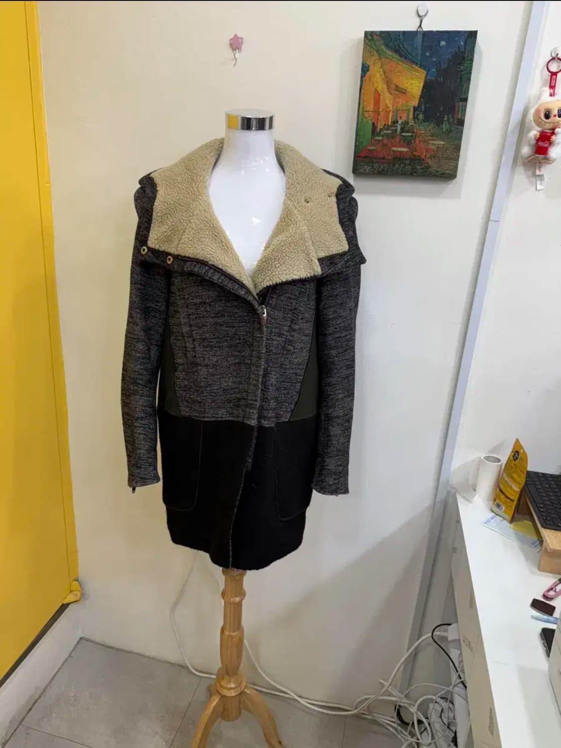 시스템 한섬 정품 보아퍼 누빔 후드코트 상품이미지4