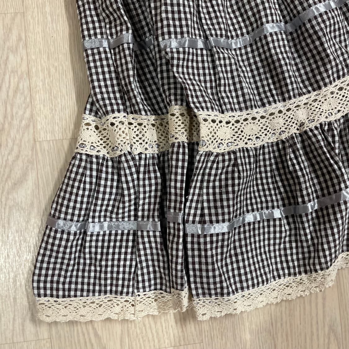 모리걸 빈티지 롱스커트  상품이미지3