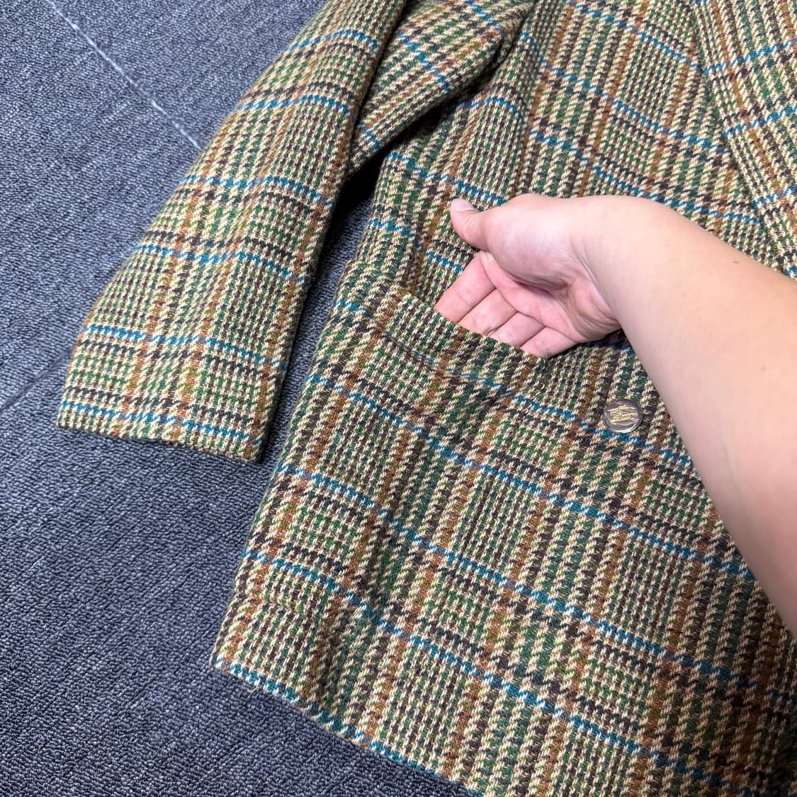 버버리 울 패턴 자켓 상품이미지4