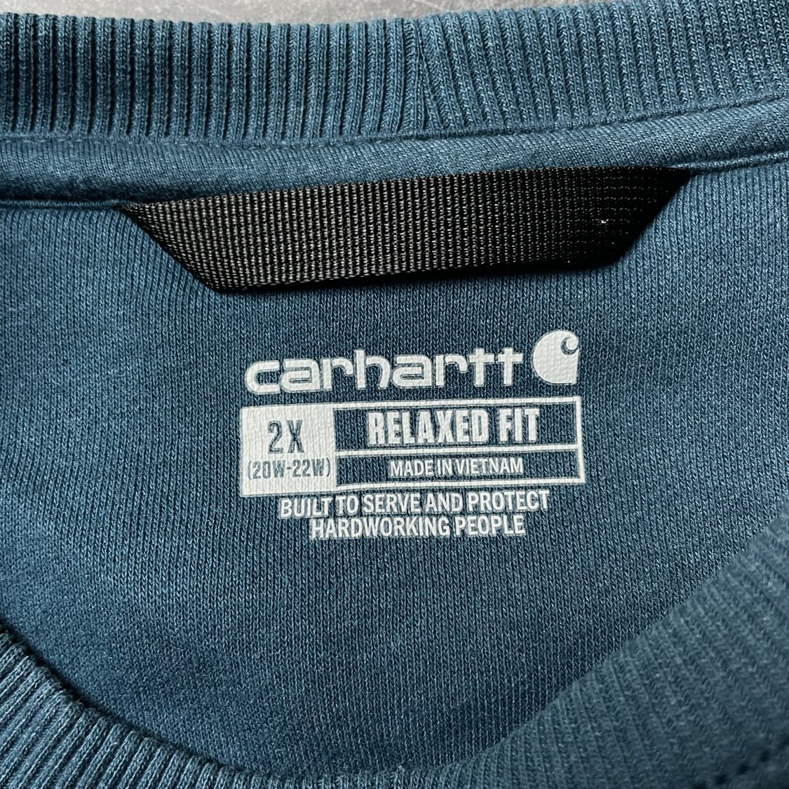 CARHARTT 칼하트 빈티지 딥블루 롱 슬리브 스웨트셔츠 A00392 상품이미지8