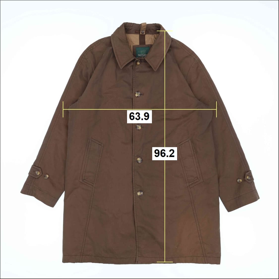 105 헨리코튼 가먼트다잉 파일럿 코트 N7237 상품이미지7