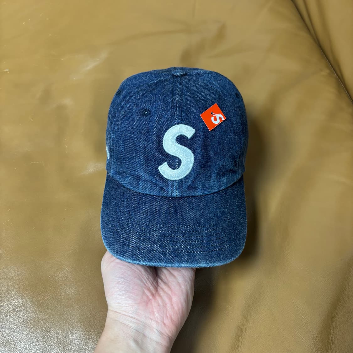 슈프림 S로고 6패널 볼캡 모자 22ss 케블라 데님 상품이미지2