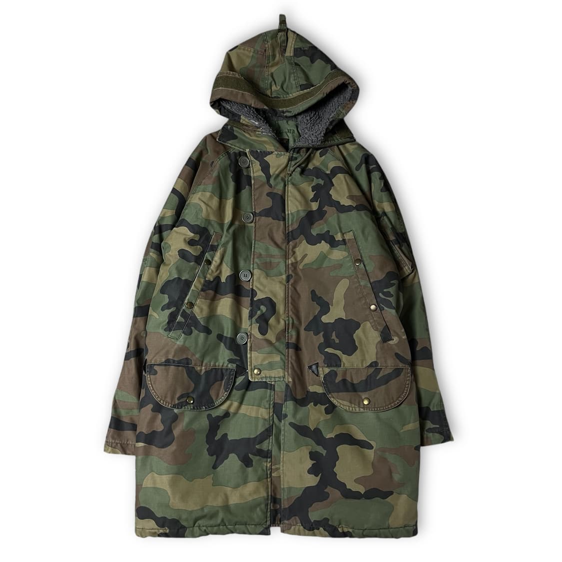 밀리터리 N38 카모 멀티포켓 후드 자켓 L 상품이미지1