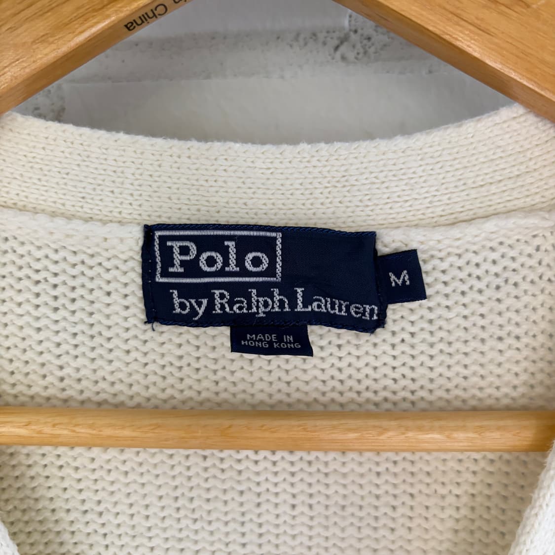 폴로 랄프로렌 아이보리 코튼 가디건 상품이미지3