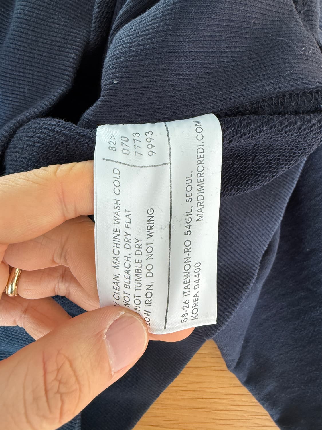 마르디메크르디(MARDI MERCREDI) 맨투맨 상품이미지7