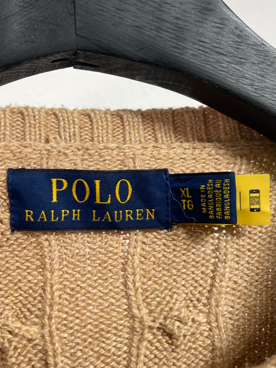 폴로 랄프로렌 베이지 케이블 코튼 니트 (on.18) 상품이미지4