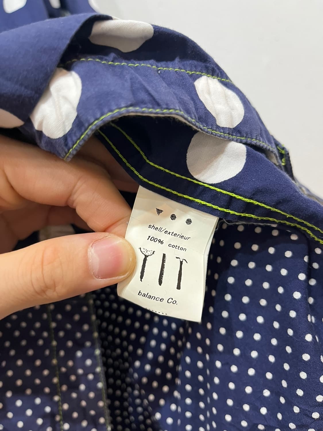 Made in JAPAN 도트 땡땡이 후드 자켓 상품이미지6