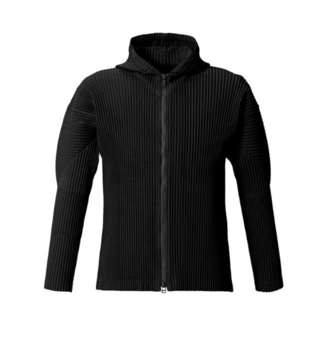 옴므플리세 후드집업/블랙/3 상품이미지1