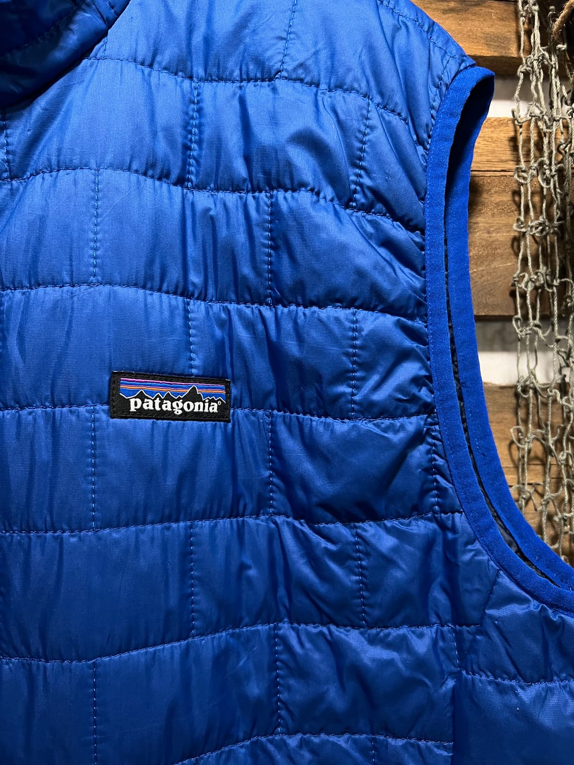 [L]파타고니아 마이크로퍼프 블루 경량 패딩 베스트 상품이미지3