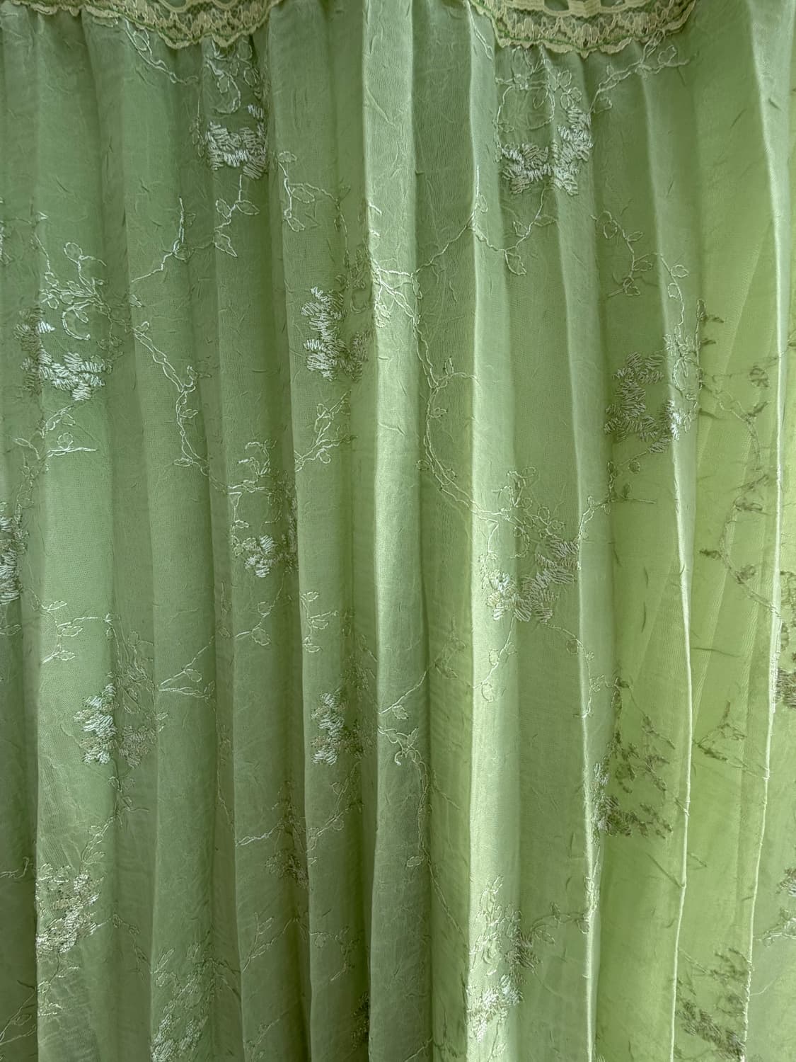 #11 Sage Green Lace Pleated Dress 상품이미지3