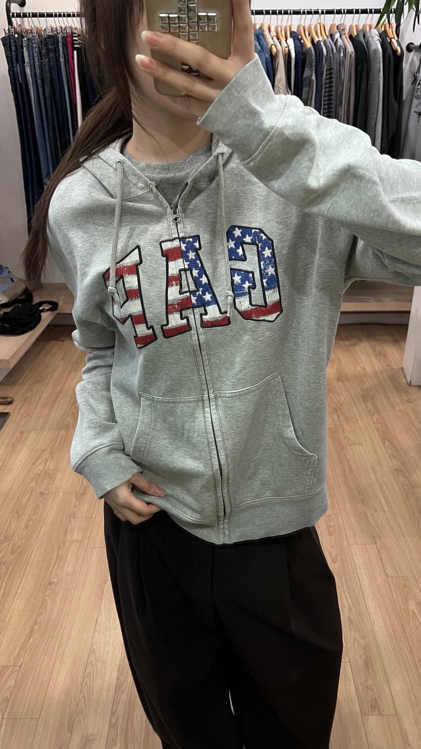 GAP 갭 성조기 집업 후디 상품이미지3