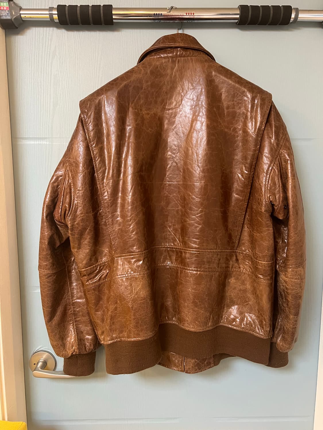 탑건 패치 A-2 가죽자켓 상품이미지2