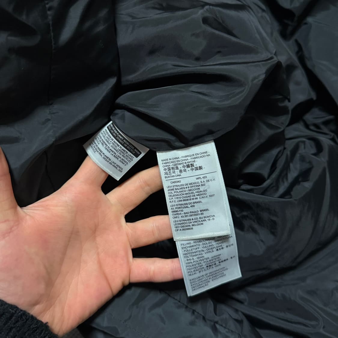 리바이스 블랙라벨 롱 패딩 자켓 상품이미지4