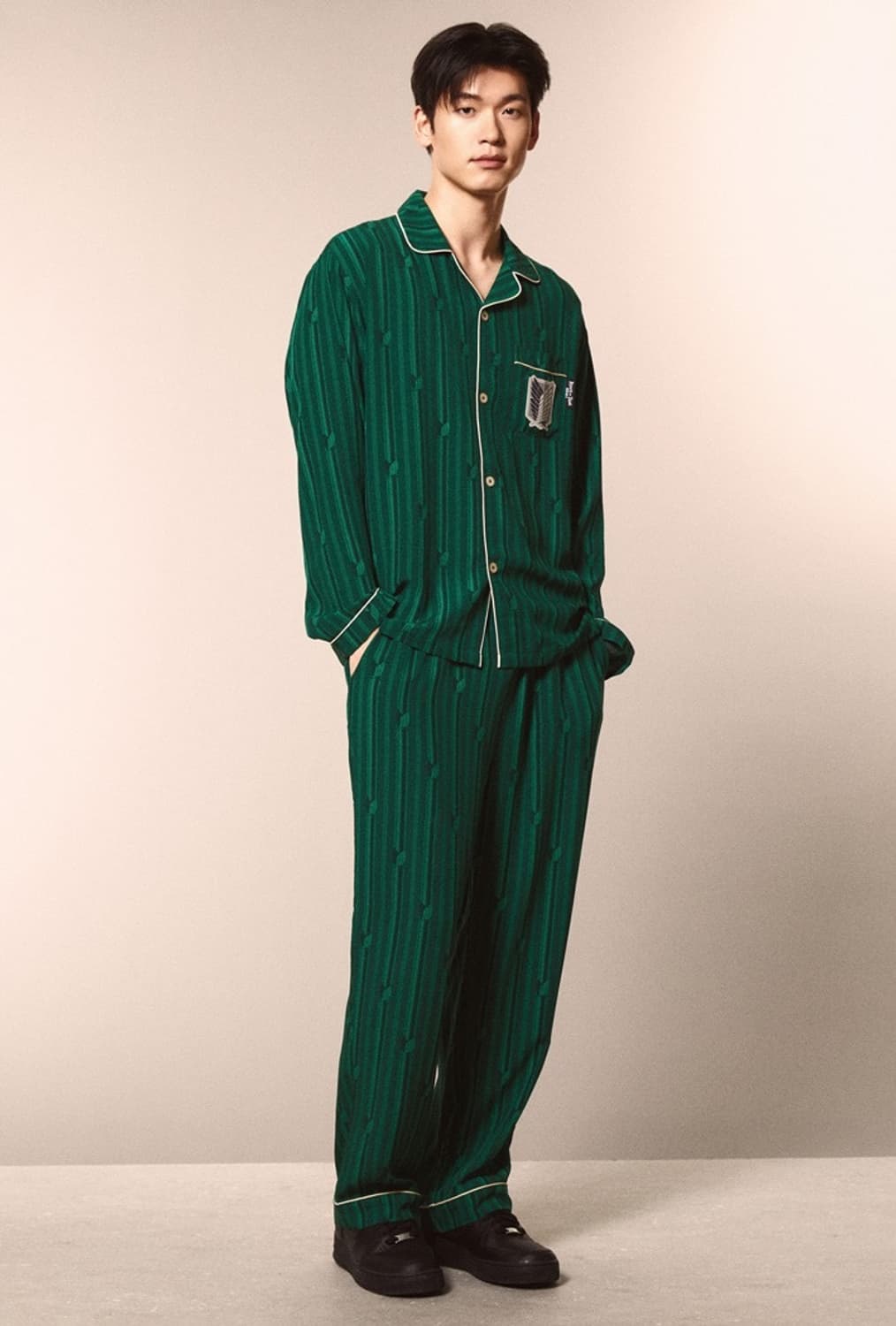 [XL]스파오 진격의거인 파자마 그린 상품이미지2