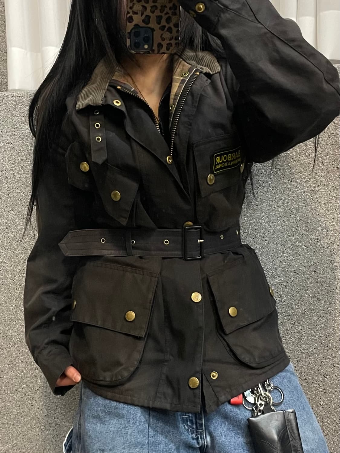 Barbour International A7 waxed jacket 상품이미지1