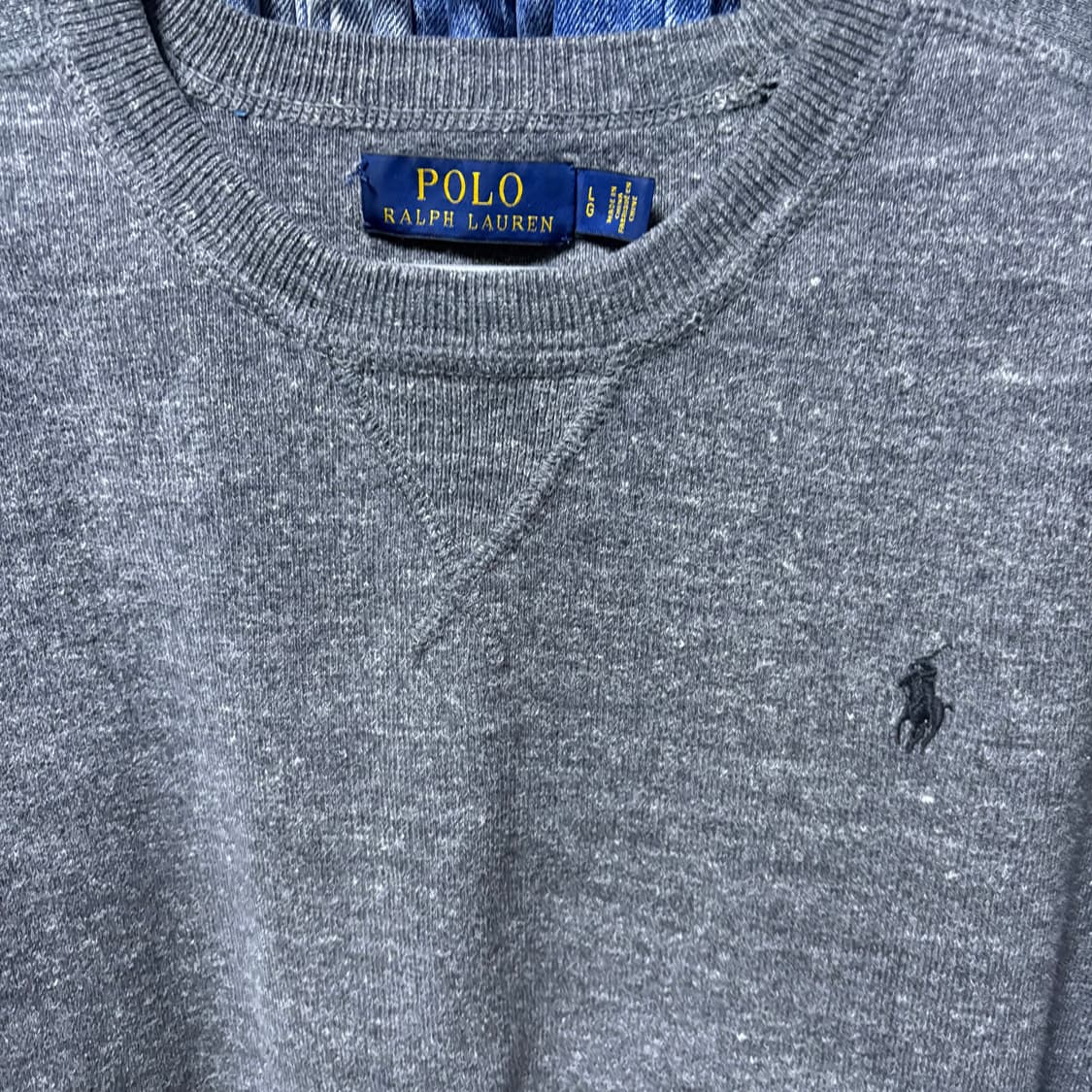 폴로 니트 그레이 LG사이즈 상품이미지2