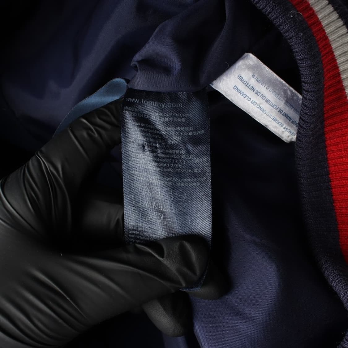 타미힐피거 네이비 울 바시티 자켓 L 12-14 상품이미지7
