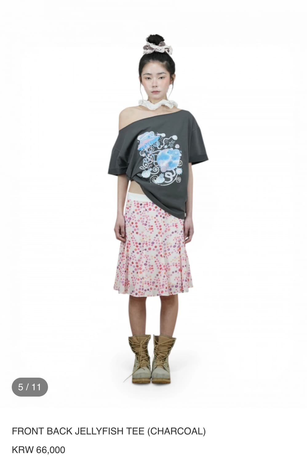 어스지구 EARTHJIGU FRONT BACK JELLYFISH TEE 상품이미지1