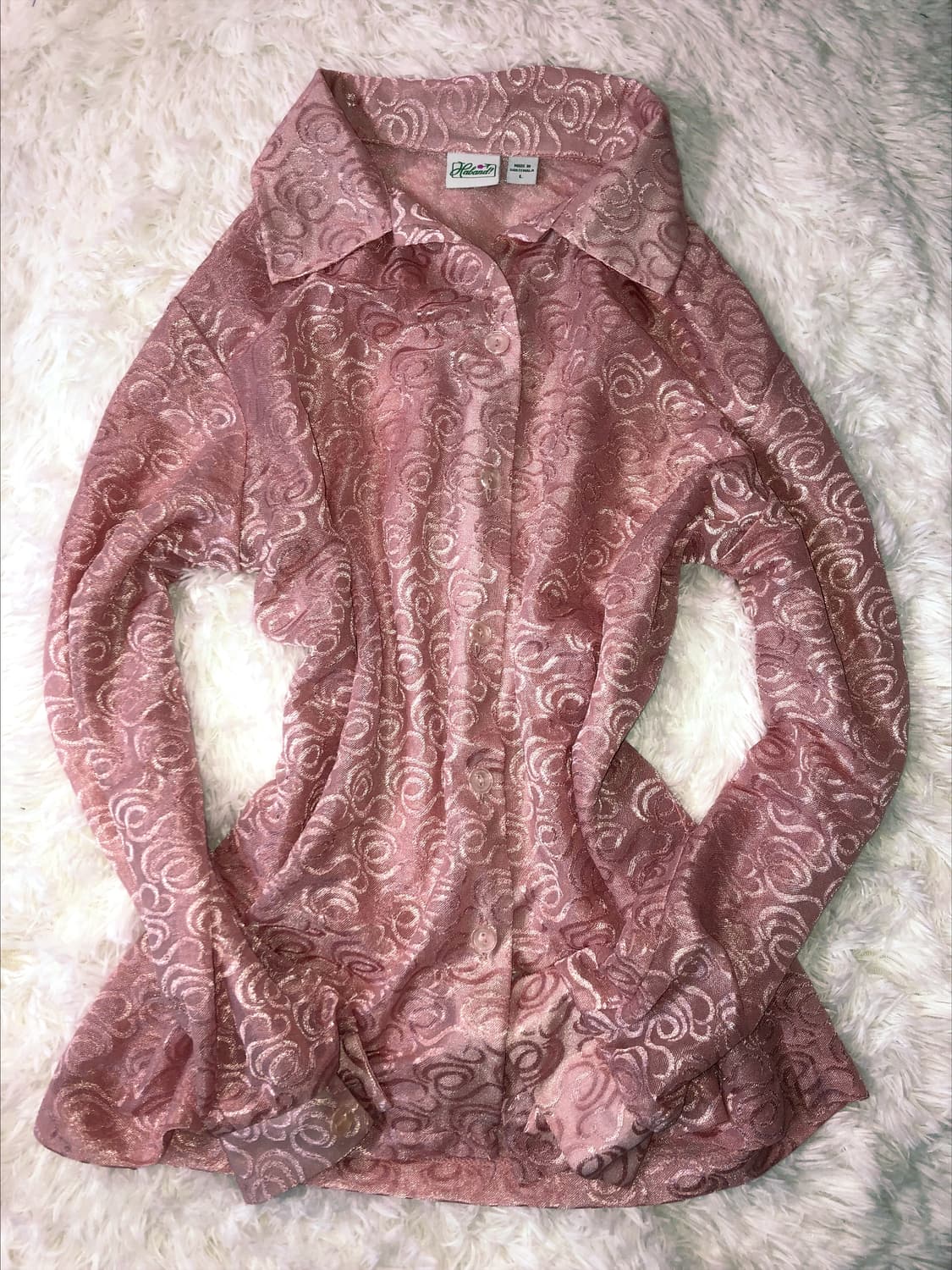 Pink silk shirt 상품이미지1