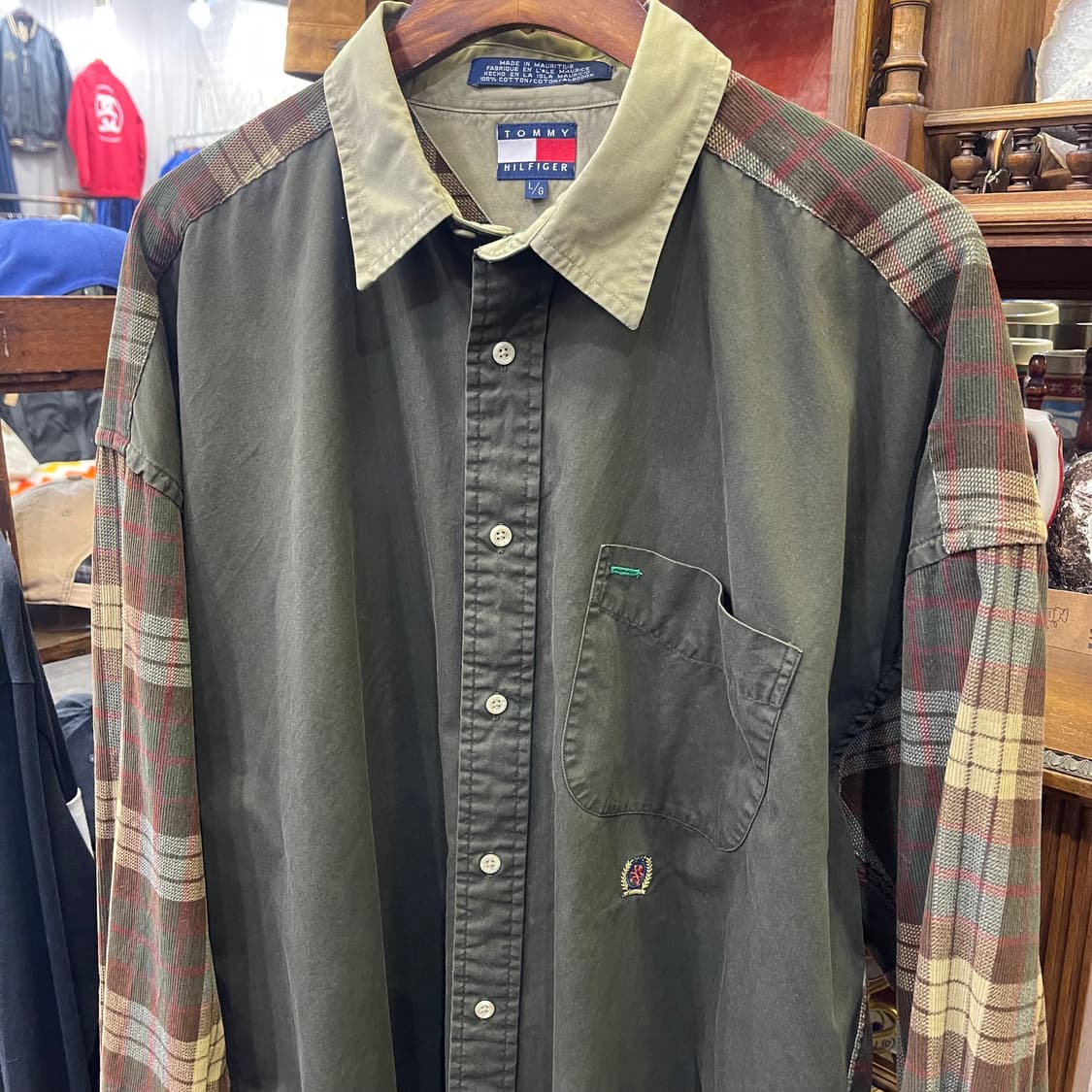 90's 타미 힐피커 멀티셔츠 상품이미지2
