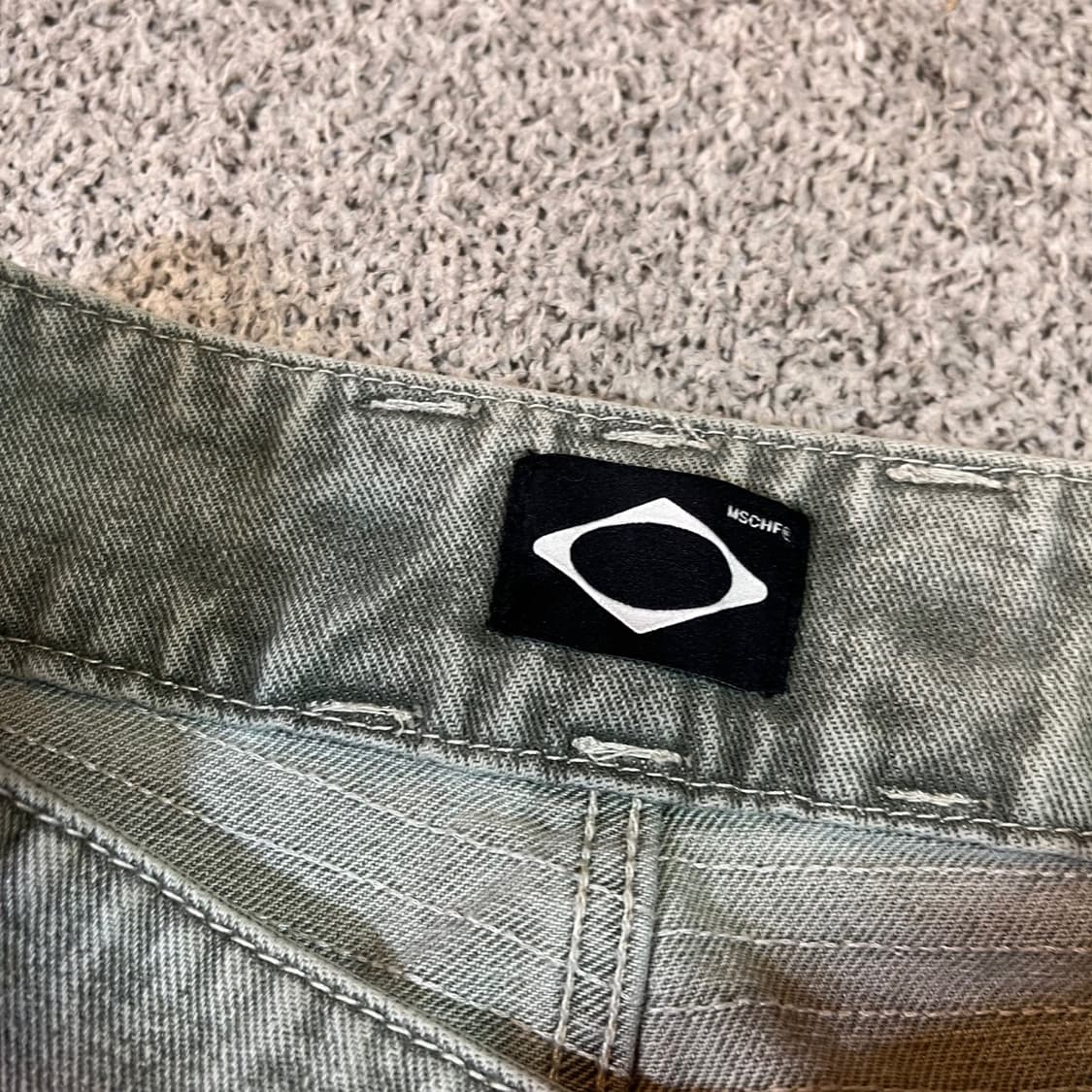 미스치프 우먼 더블 버튼 데님 팬츠 상품이미지5