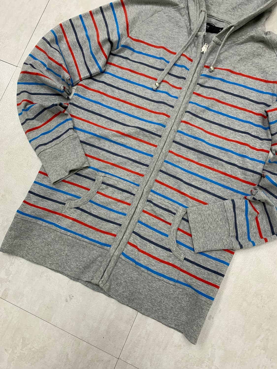 xtyle 스트라이프 히피 후드집업 상품이미지3