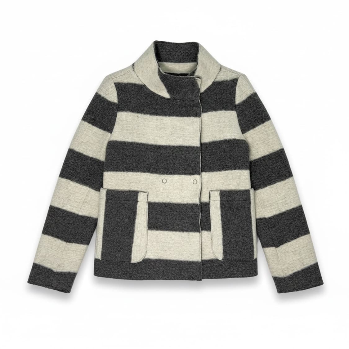 시슬리 스트라이프 하프코트 상품이미지2