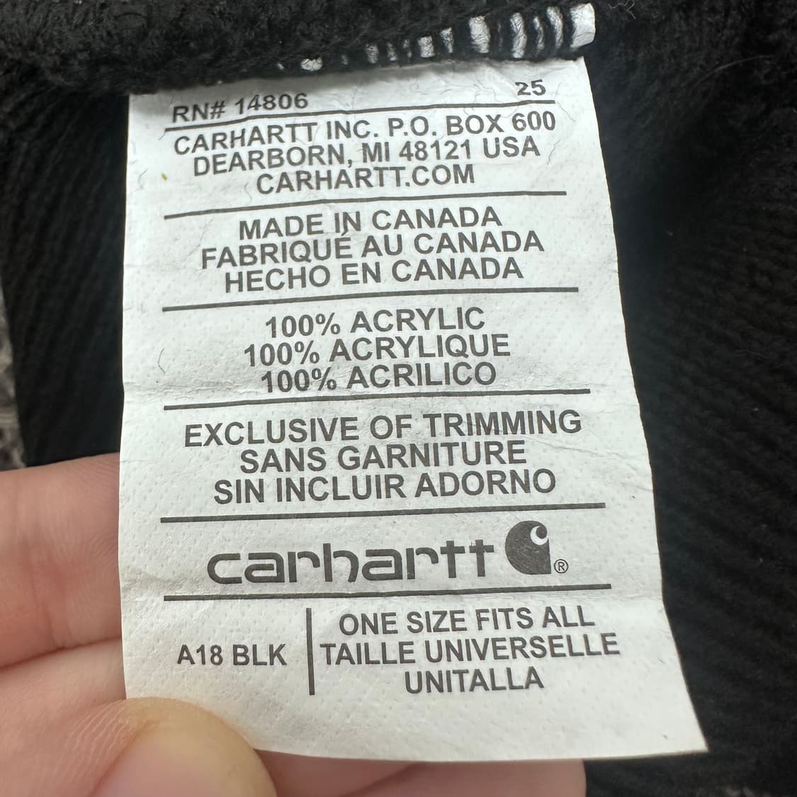 carhartt 칼하트 블랙 비니 상품이미지3