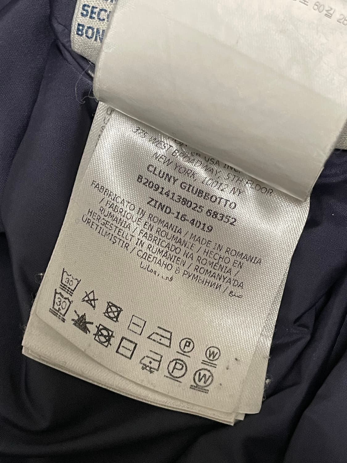 [ 4 / 정품 ] 몽클레어 클루니 롱 다운 패딩 자켓 네이비 상품이미지9