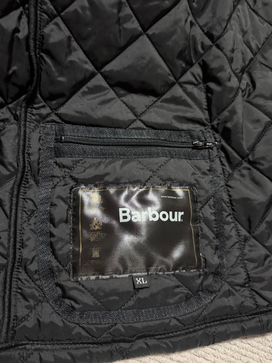 바버 리데스데일 퀄팅 자켓 블랙 XL 상품이미지7