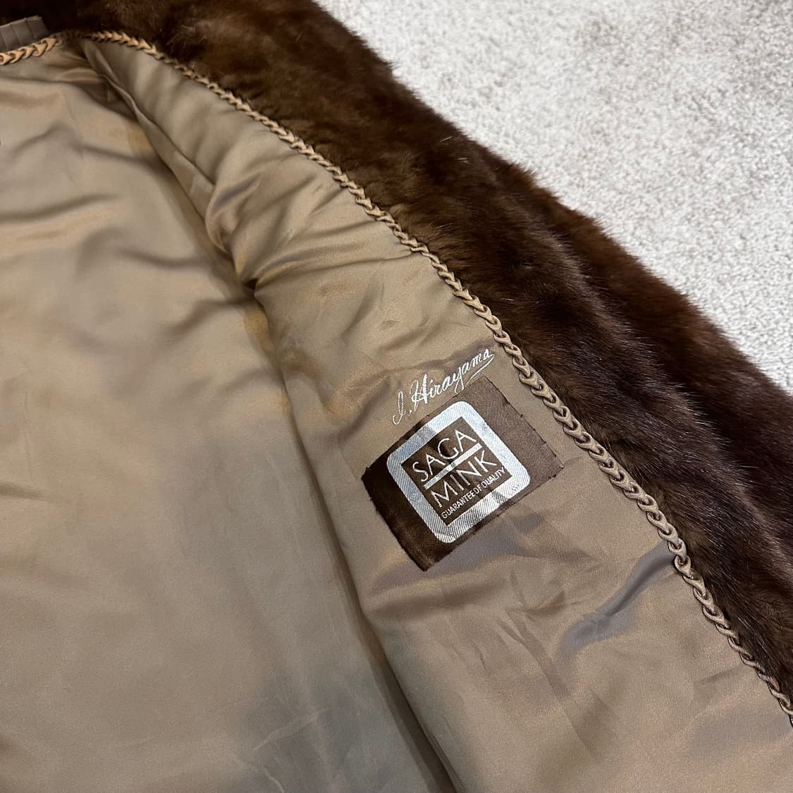 ROTINY 브라운 사가밍크 퍼자켓M 상품이미지5