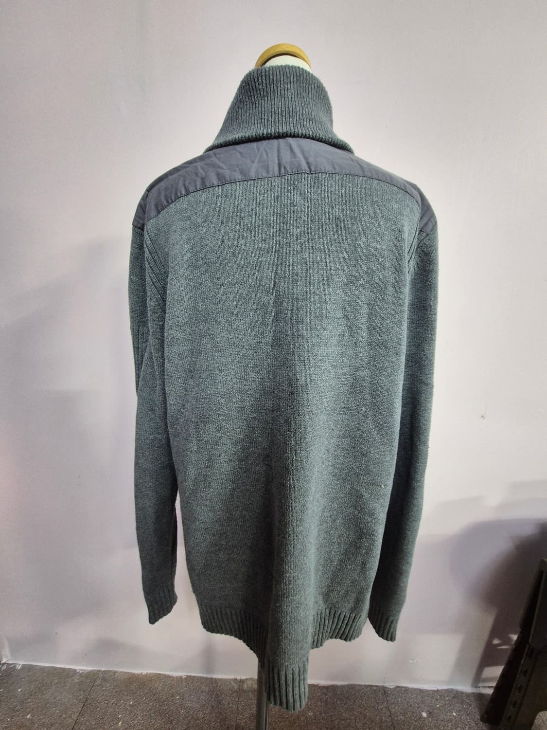 캘빈클라인 지퍼넥 니트 스웨터 그레이 상품이미지2