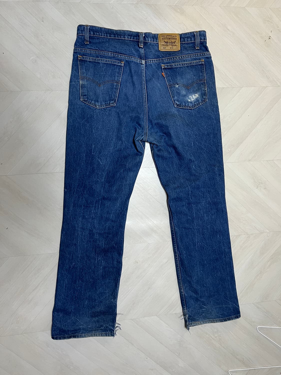 90's USA Made 빈티지 리바이스 517 오렌지탭 부츠컷 상품이미지3