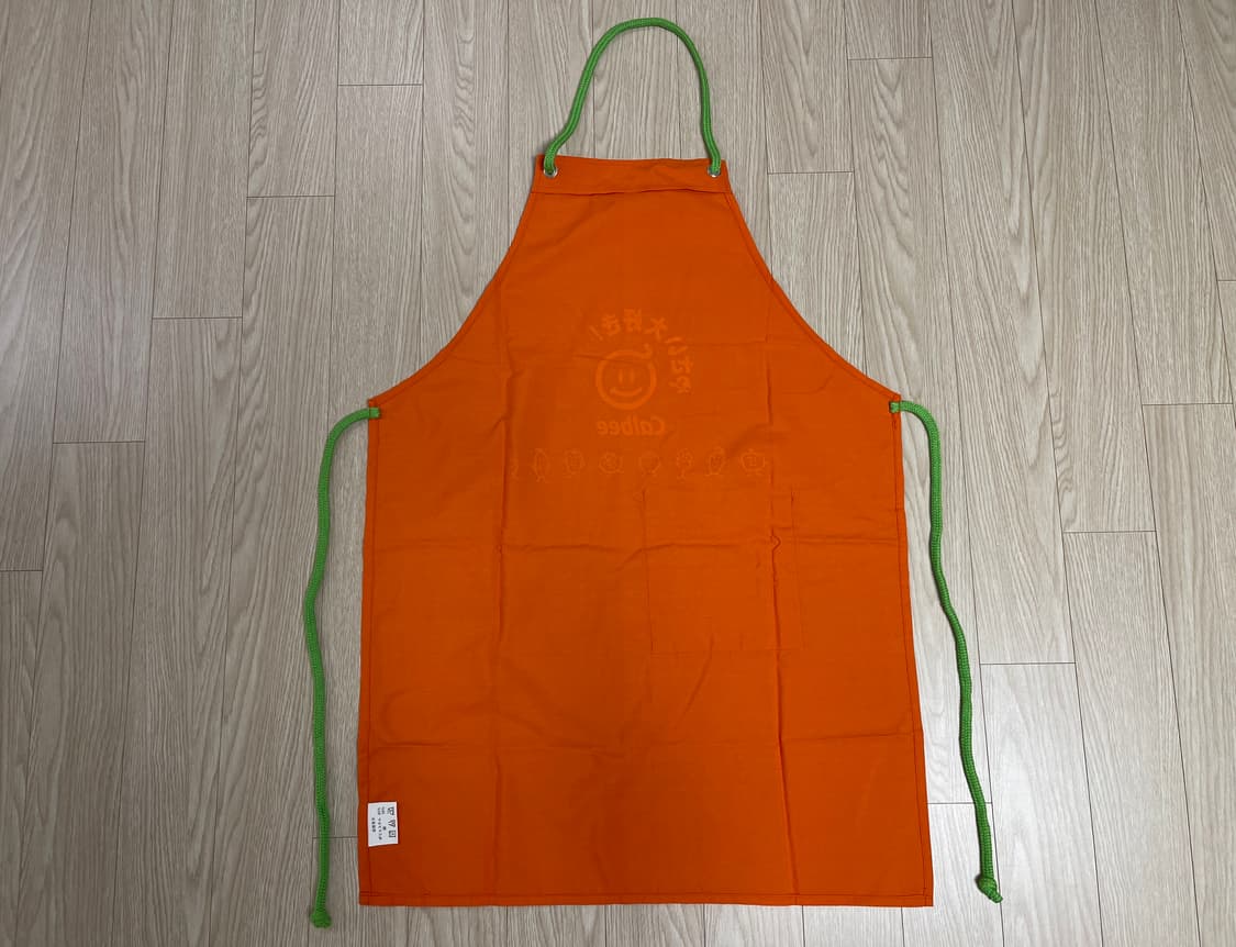 칼비 Calbee 빈티지 앞치마 12번 90s OLD 상품이미지3