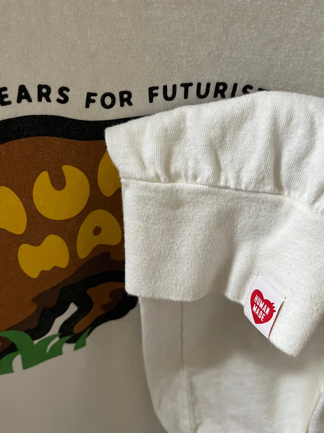 휴먼메이드 베어 롱슬리브 화이트 상품이미지3