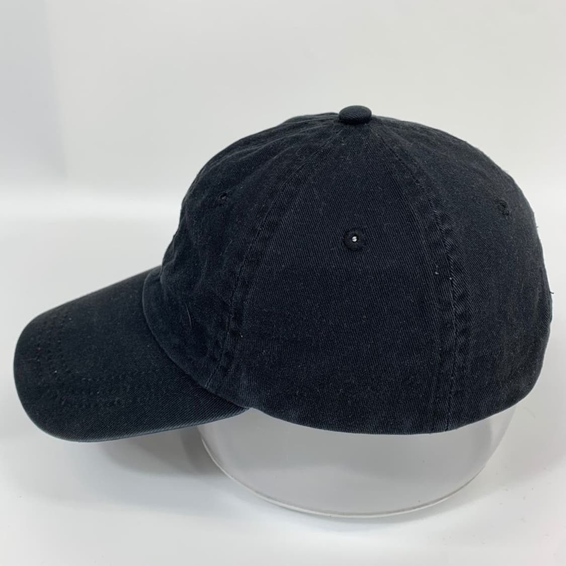 STUSSY 스톡 로고 톤온톤 블랙 볼캡 상품이미지3