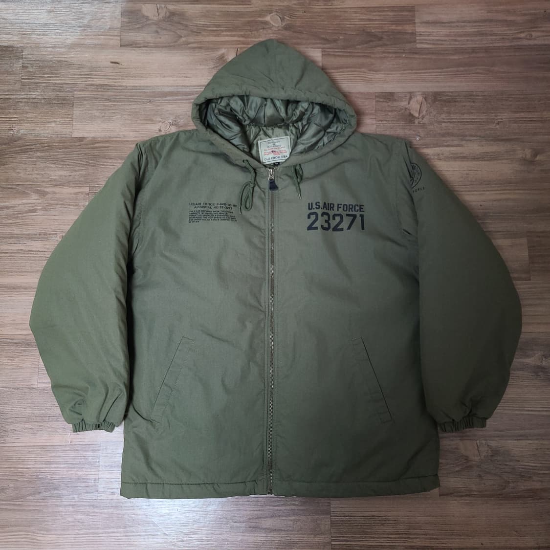 [M95] USA 프로퍼 에어포스 미공군 밀리터리 후드 자켓 점퍼 상품이미지1