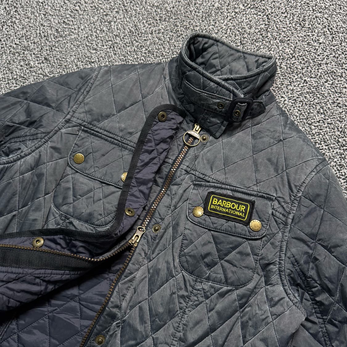 Name : 바버 barbour 퀼팅 논왁싱 포켓로고 자켓 :)  상품이미지3