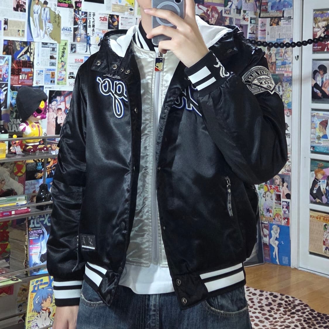 00S 엠엘비 시카고 레이어드 후드 스타디움 바시티 상품이미지1