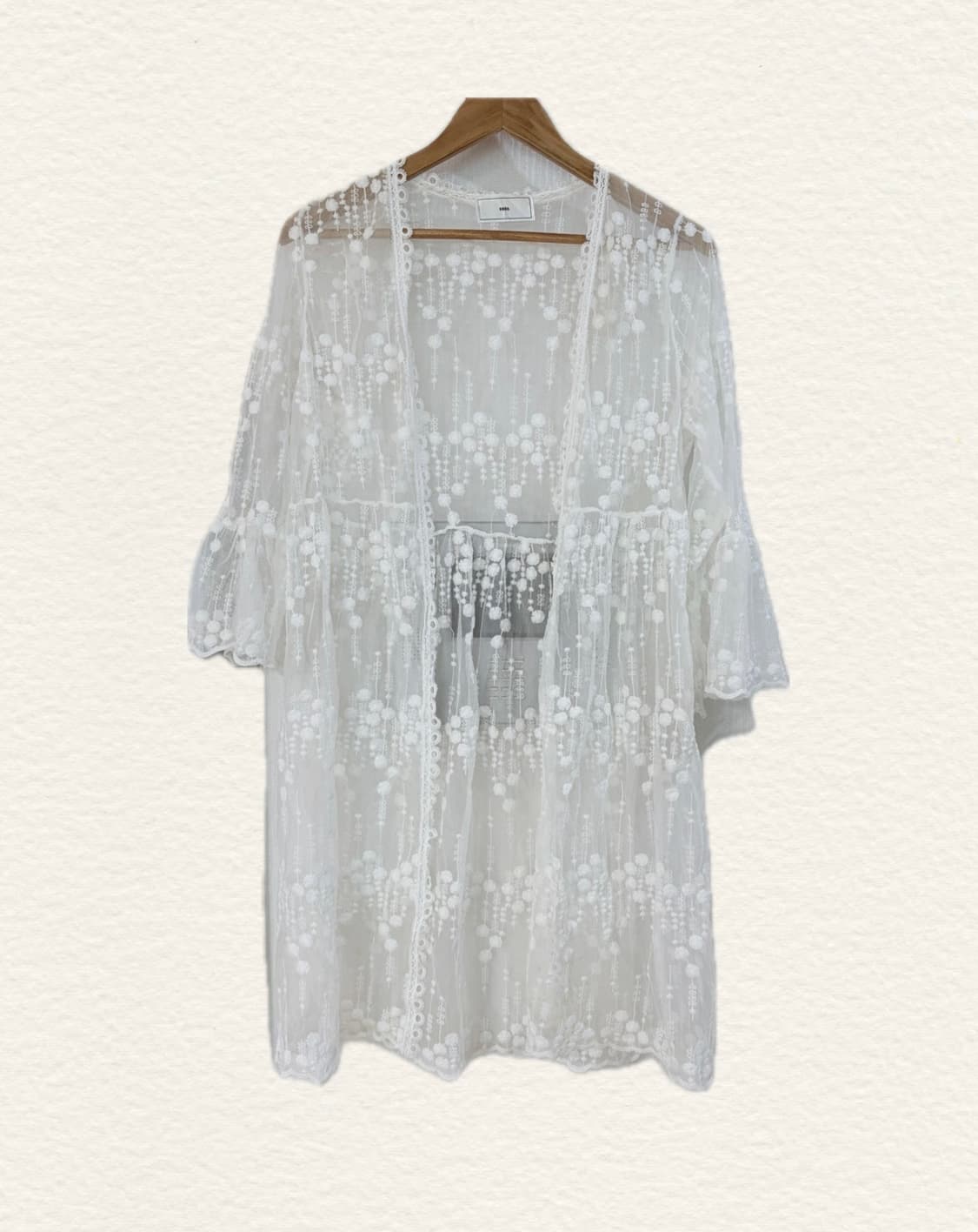 빈티지 페어리깔 아이보리 레이스 가디건 상품이미지1