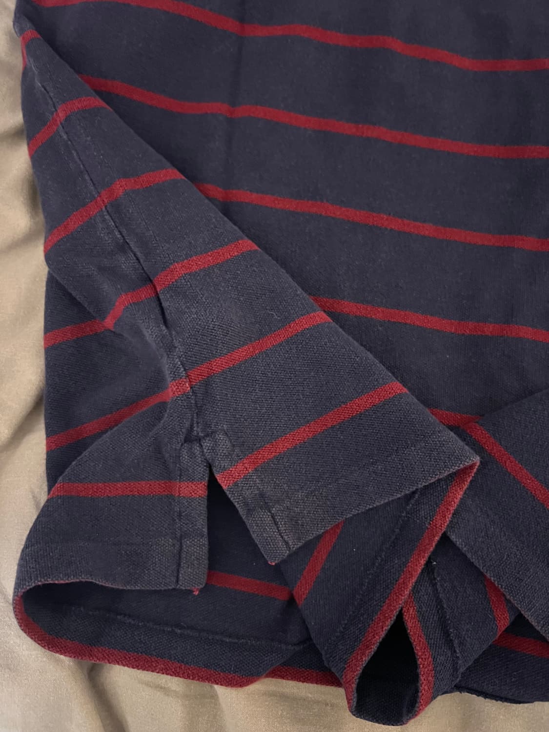 폴로 랄프로렌 줄무늬 반팔 카라티 M 상품이미지5