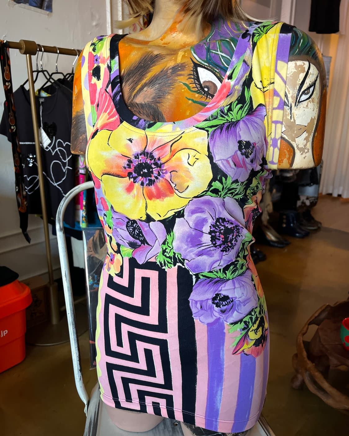 1990s VERSACE Floral Sleeveless Top 상품이미지2