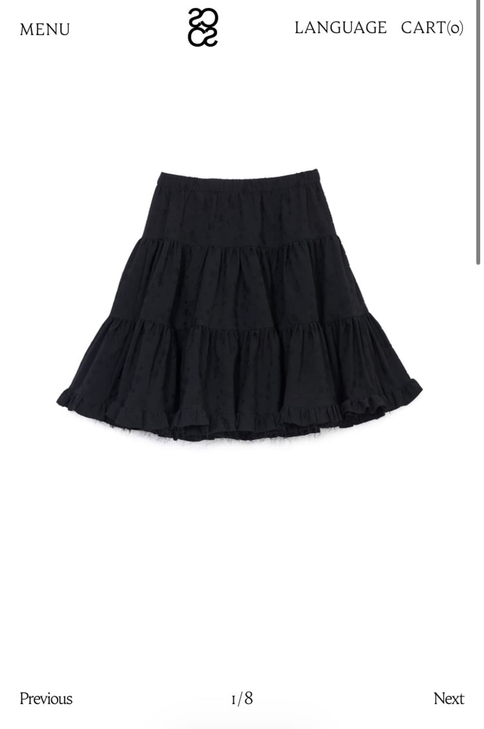 cosmoss 코스모스 플로럴 발레리나 스커트 상품이미지1