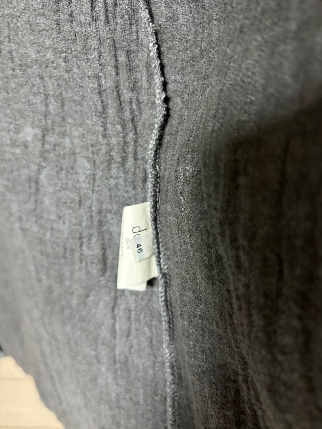 [46] Daub 로우 엣지 가디건 블랙 상품이미지6