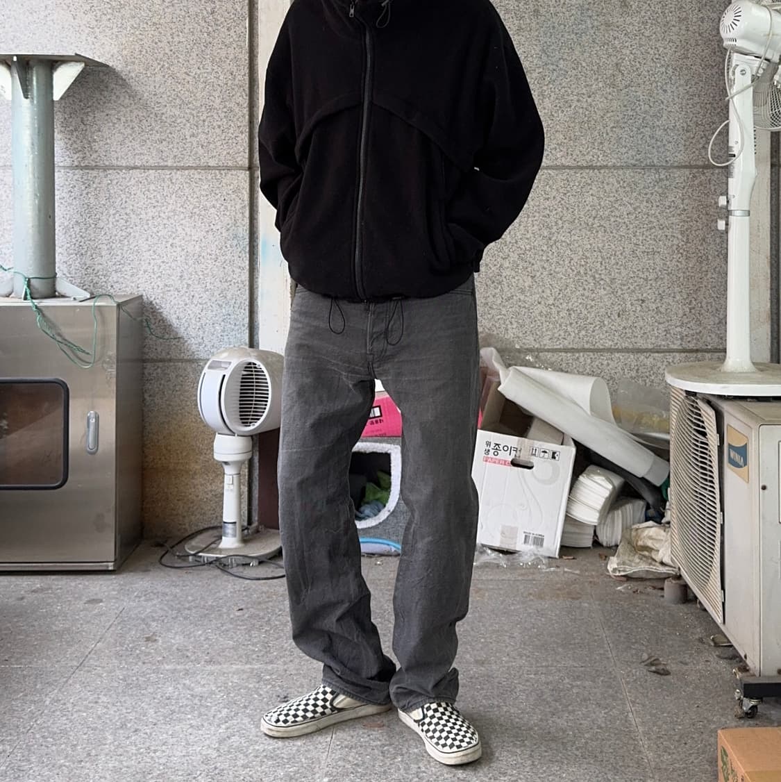 리바이스 501 흑청 데님 팬츠 상품이미지1