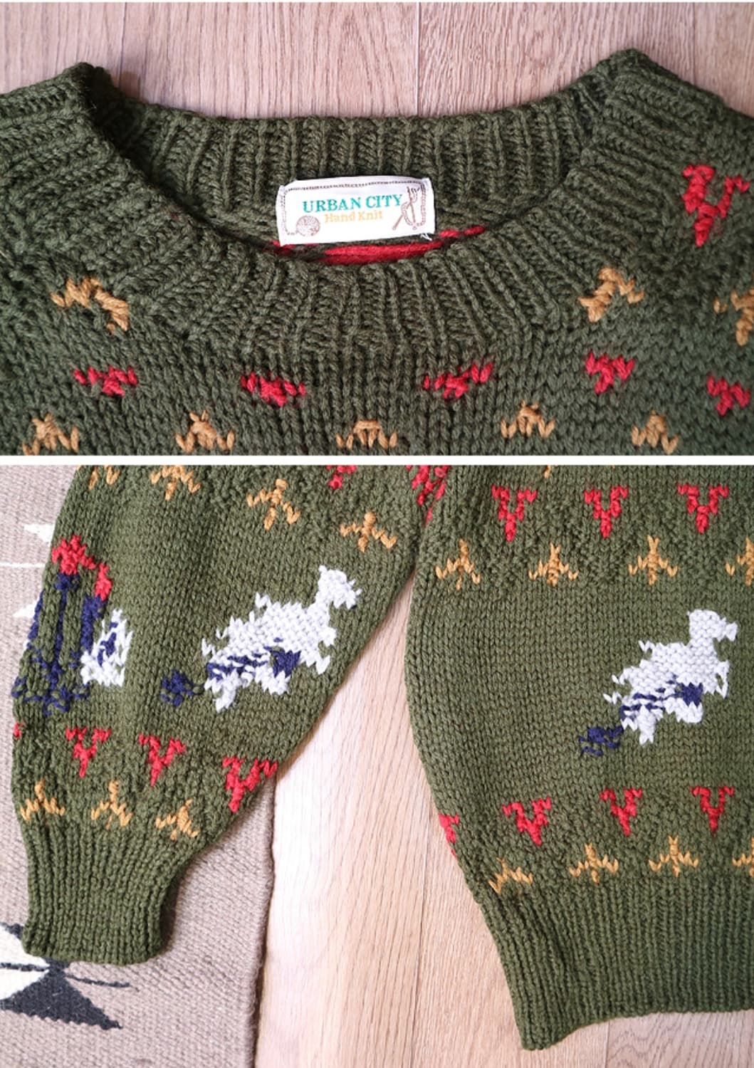 일본판 핸드메이드 울100% 빈티지 스웨터

굿 컨디션  상품이미지4