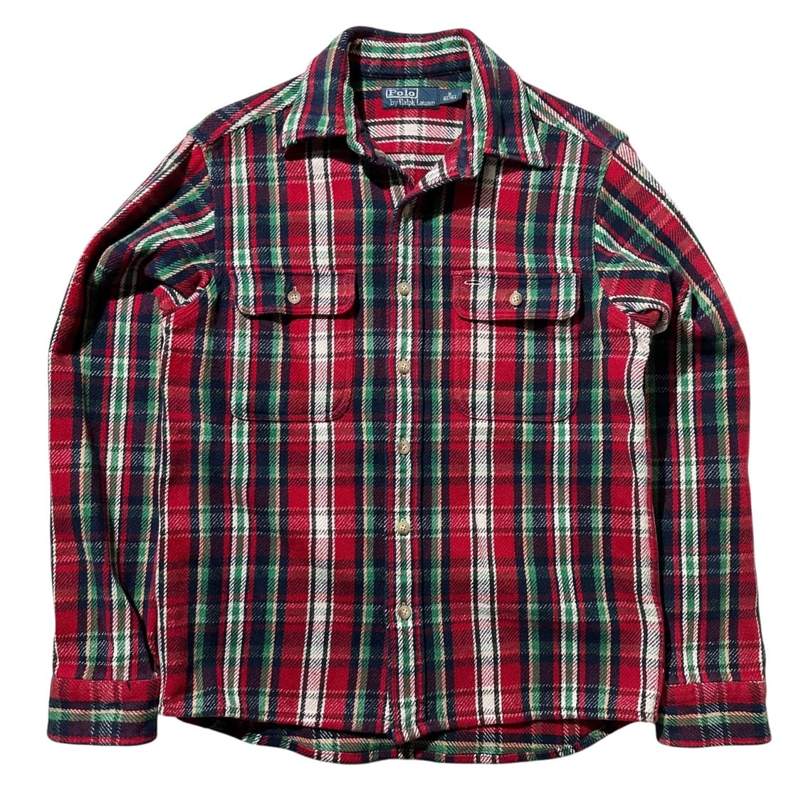 폴로 랄프로렌 헤비 플란넬 체크 프론트 포켓 워크 셔츠 상품이미지1