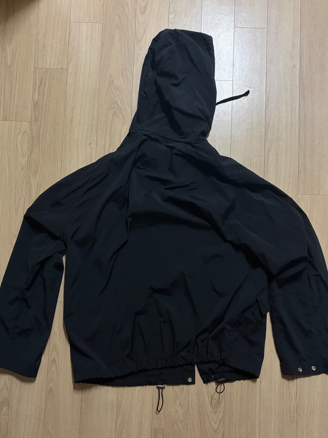 인사일런스 나일론 윈드브레이커 블랙 상품이미지2